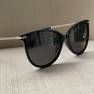 Panama Jack Women Sunglasses Polarized Shades BlackGold Tone Frame Eye Wear